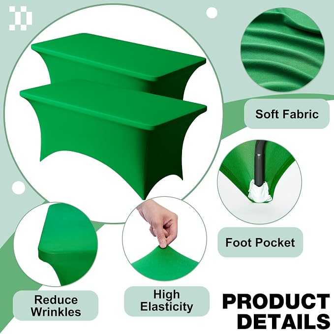 Trlyc 2 Pack 8FT Spandex Table Cloth - Image 3