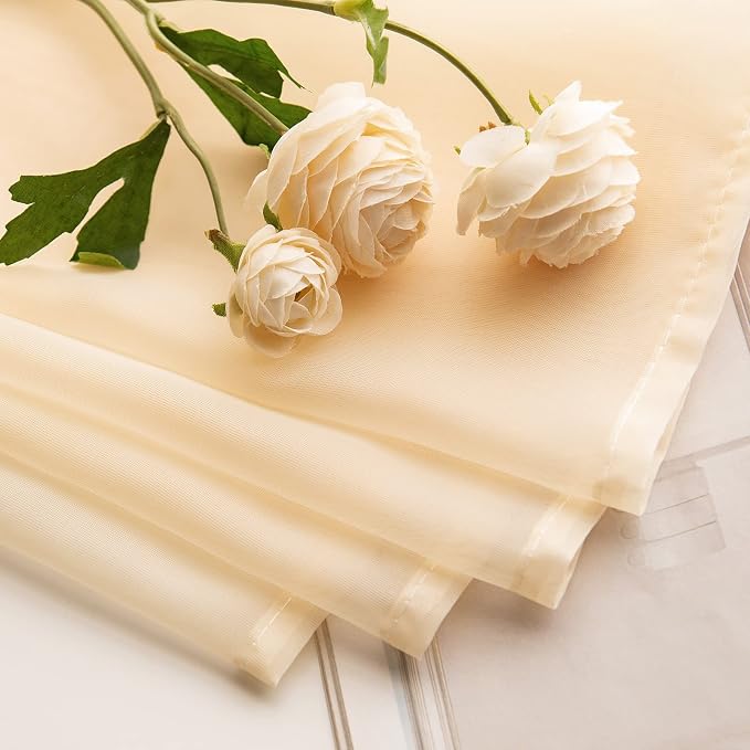 MIULEE Short Sheer Curtains 30 Inch Length - Image 5
