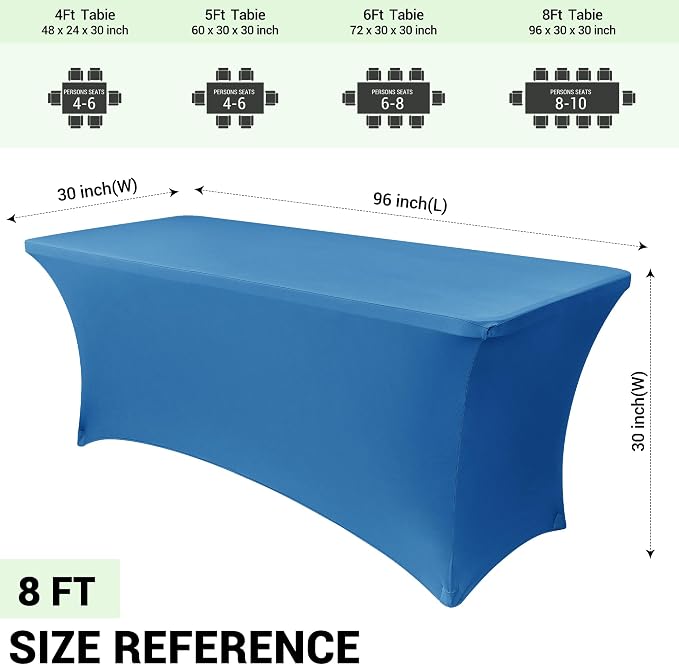 Obstal 6 Pack Stretch Spandex Table Covers - Image 4