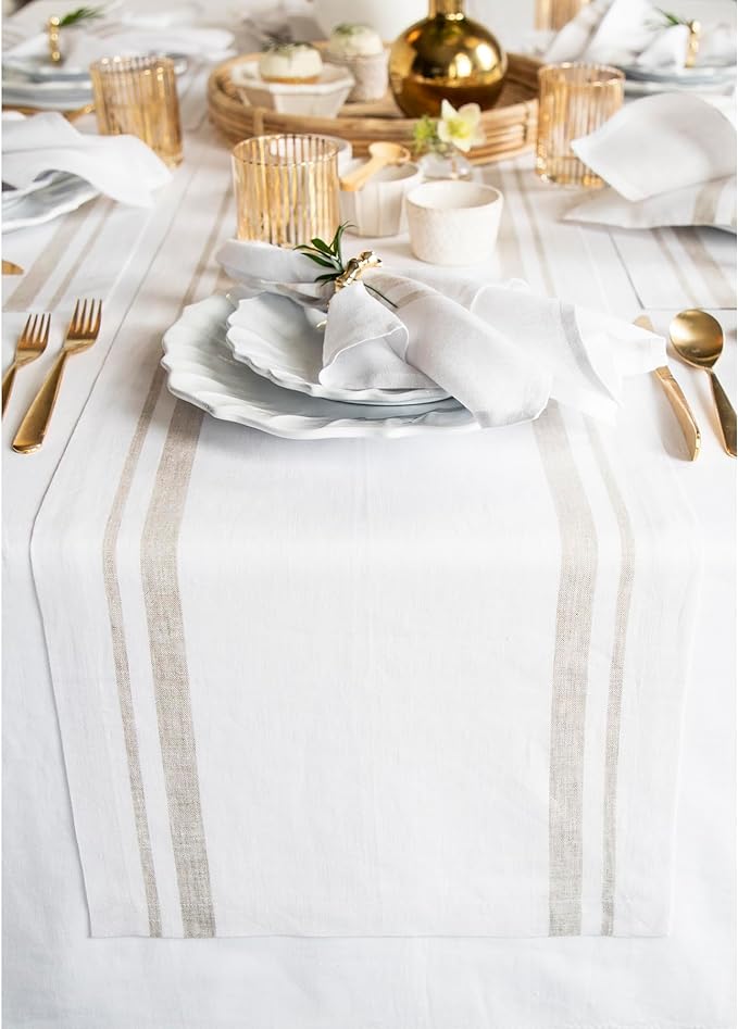 Solino Home Linen Table Runner 108 Inches Long by SolinoHome