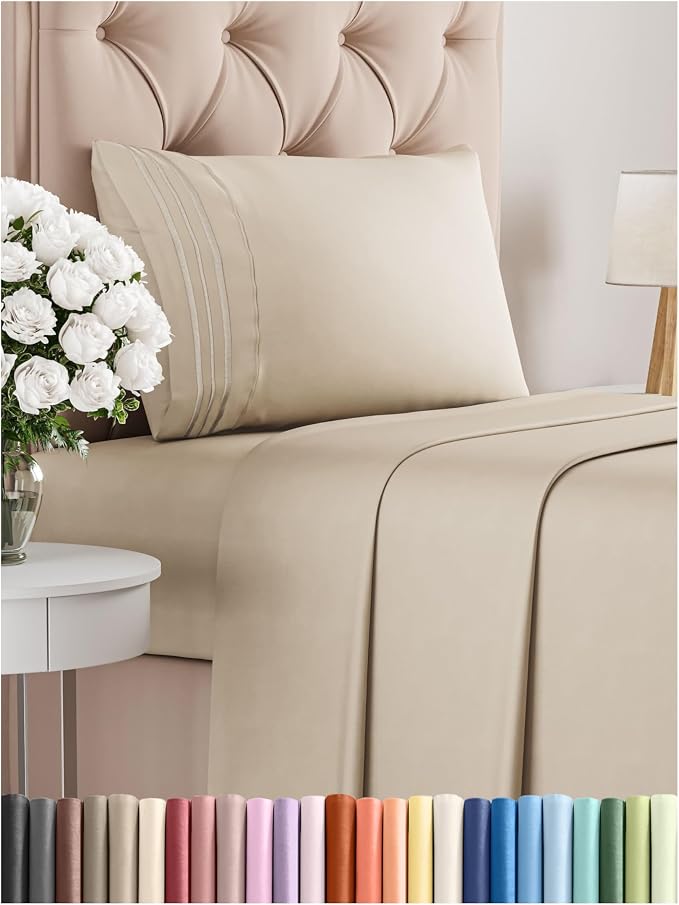 Twin XL Size 3 Piece Sheet Set by CGKUnlimited