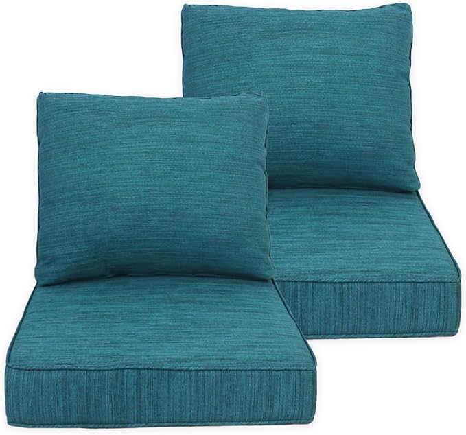 Goodgoods 24x28 inch Outdoor/Indoor Deep Seat Cushions Set of 2 Deep Seat by Goodgoods