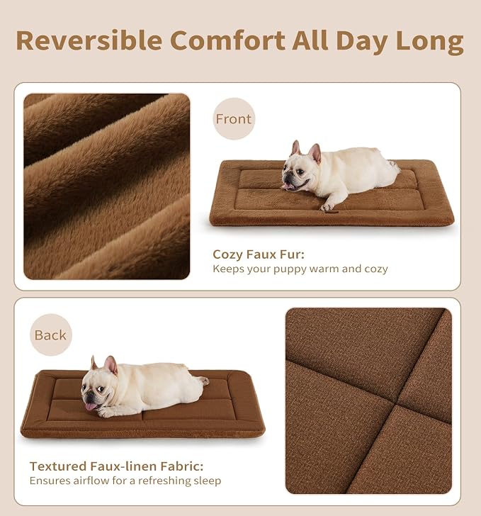 MADE 4 PETS Dog Crate Pad Bed for Extra Large Dogs, Washable & Reversible - Image 3