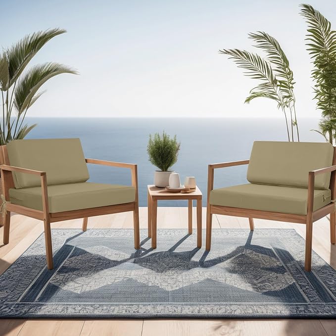 idee-home Outdoor Cushions for Patio Furniture, Outdoor Seat Cushion, - Image 3
