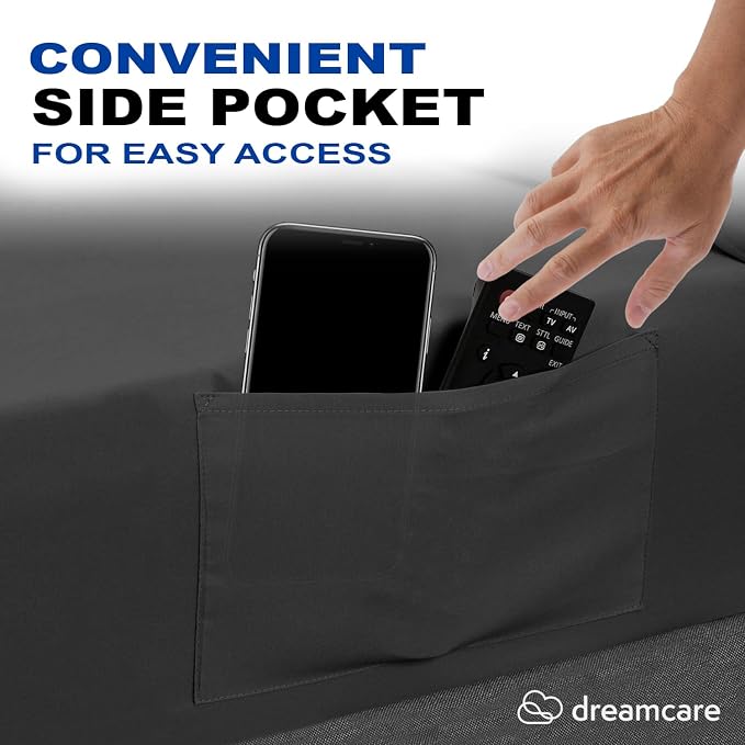 DREAMCARE California King Sheet Sets – 4 pcs Cooling Sheets – up to 21” Deep - Image 4