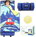 ACRABROS Toddler Nap Mat with Pillow and Blanket, Extra Large Rolled Napping by ACRABROS