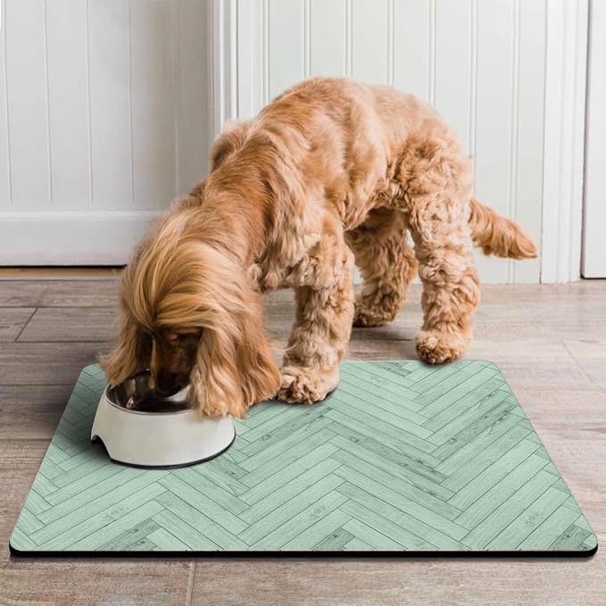 Dog Food Mats for Floors Absorbent, Pet Cat Food Mat - Image 6