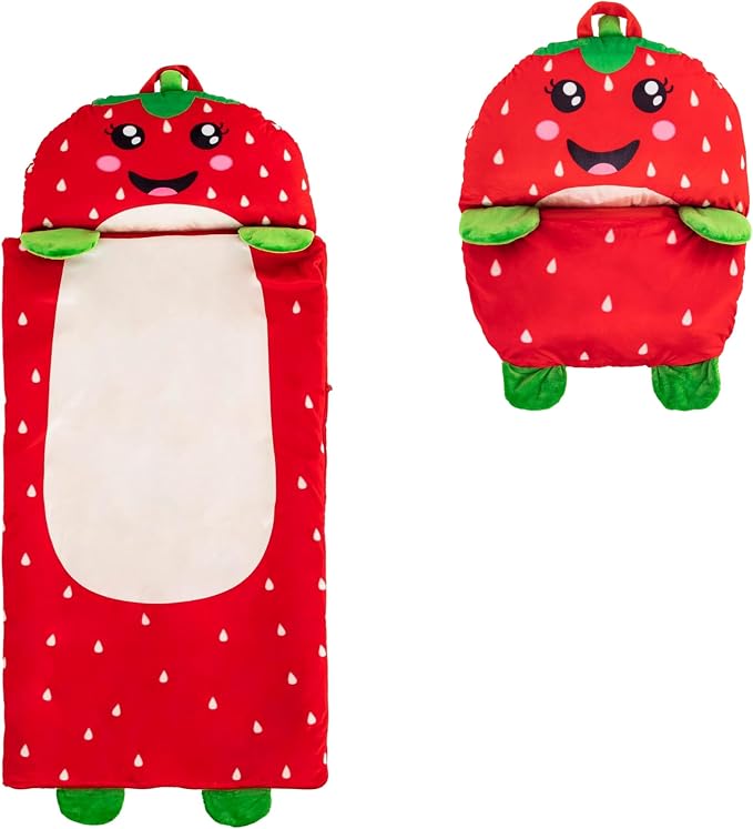 Kid's Nap Buddies Character Preschool Nap Mat, Toddler Sleeping Bag by UnicornsRobots