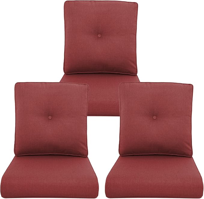 Outdoor Chair Cushions 3 Packs by Pugire
