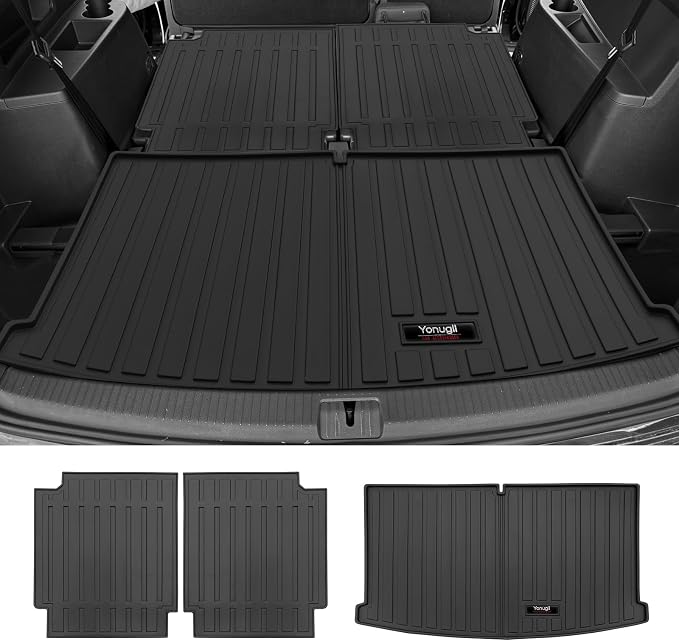 Custom for 2018-2025 2026 VW Atlas 6/7 Seat Cargo Mats Trunk Liner and 3rd Rear - Image 2