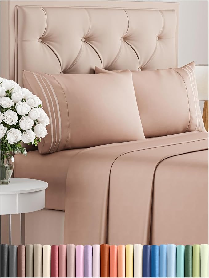 Cal King Size 4 Piece Sheet Set by CGKUnlimited