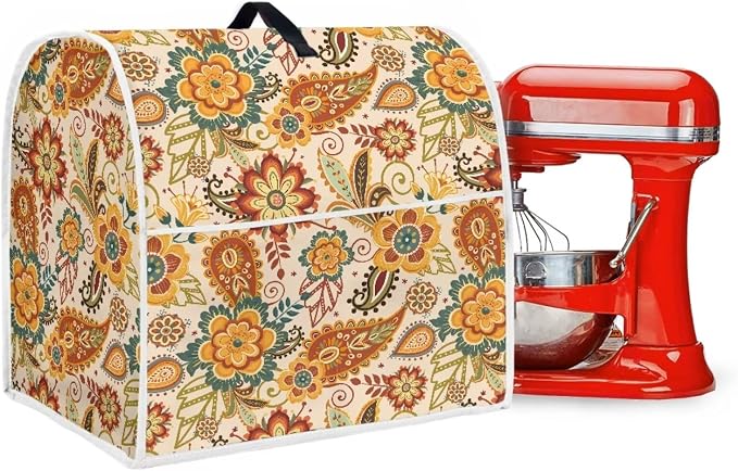 Boho Stand Mixer Cover 6-8Qt Mixer Cover Washable Anti-Stain Appliance Covers - Image 4