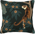 NBFKDO Pillow Cover, Tiger and Peacock Throw Pillow Case Modern Cushion Cover by NBFKDO