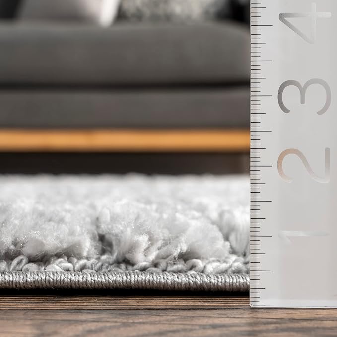 nuLOOM Risette Light Grey, Soft and Textured, High Traffic, Stain Resistant - Image 2