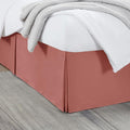 Nestl Pink Clay Twin XL Bed Skirt by Nestl