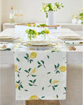 Solino Home Lemon Print Table Runner 48 inch by SolinoHome