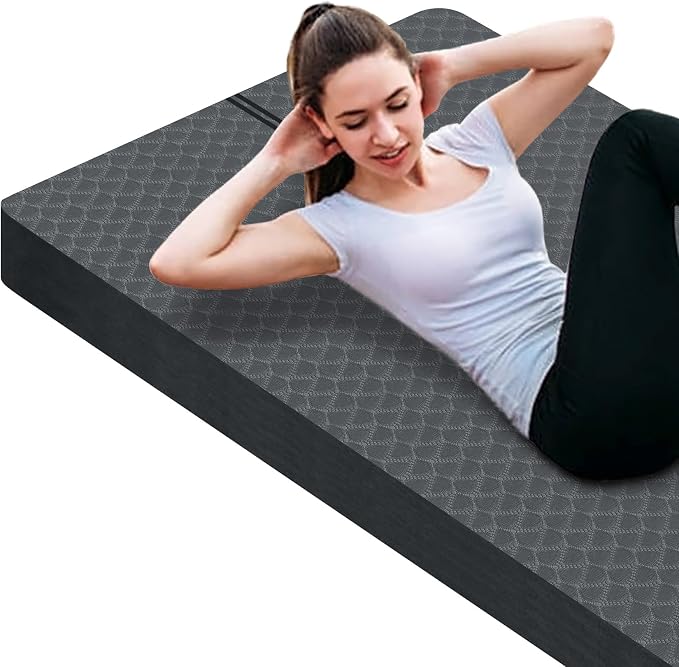 nuveti Large Exercise Mat - 15mm/20mm/30mm Thick Yoga Mat | Workout Mat by BecomeBetterYourself