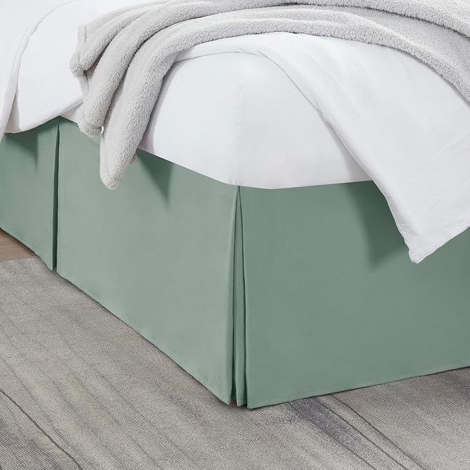 Nestl Sage Green Twin XL Bed Skirt by Nestl