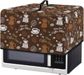 Microwave Oven Dust Cover, Coffee Heat-Resistant Waterproof Polyester Fabric by Unknown