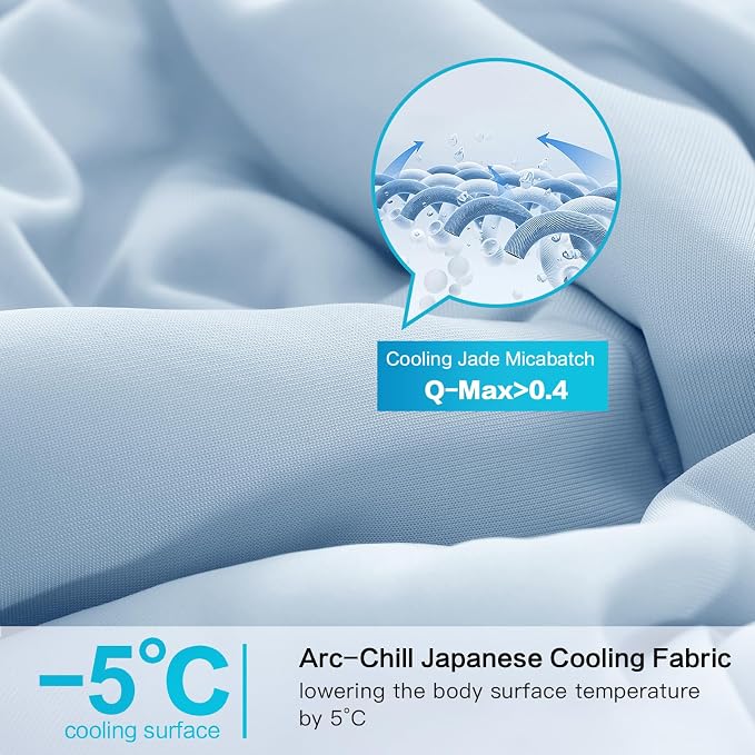 EASELAND Cooling Comforter Queen, Cold Touch Fabric Absorbs Body Heat, - Image 3