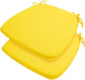 Outdoor Chair Cushions Set of 2, Patio Seat Cushion 17"x16"x2", U-Shaped Dining by FUNHOME