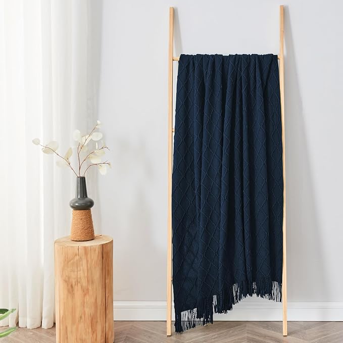 inhand Knitted Throw Blankets for Couch and Bed, Soft Cozy Knit Blanket - Image 5