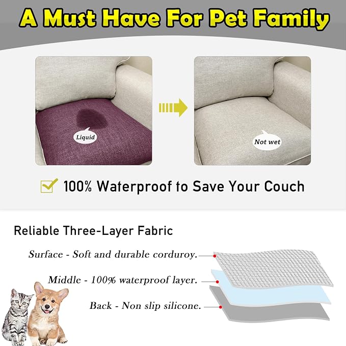 Couch Arm Covers, Waterproof Armrest Cover - Image 3