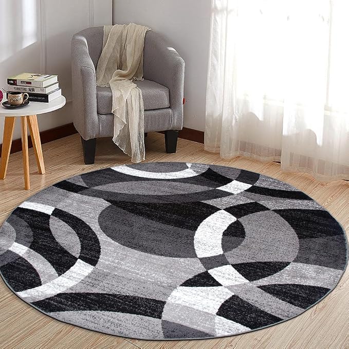 Rugshop Contemporary Abstract Circles Perfect by Rugshop