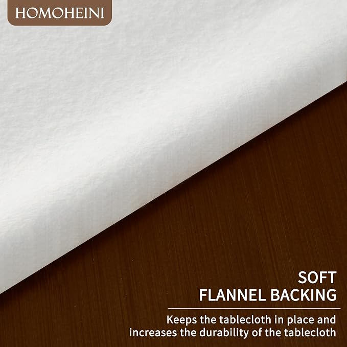 Rectangle Table Cloth, 100% Waterproof Tablecloth Oil Proof Spill Proof Vinyl - Image 6