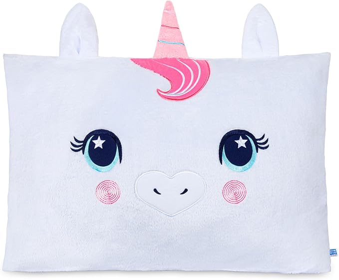 Saint Eve Kids Pillow Pals Fuzzy Pillow Case, Cute Animal Friends Soft Pillow by SaintEveKids