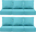Luxury 22x24/22x25 6-Inch Outdoor Deep Seat Cushions Set of 6 by ACTREST