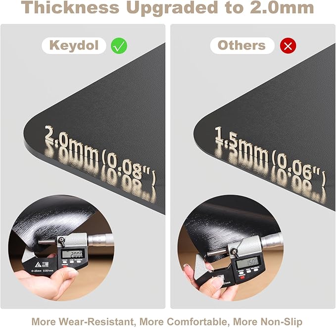 36"x 48" Office Chair Mat for Hardwood, Vinyl Computer Floor Mat, Anti-Slip - Image 2