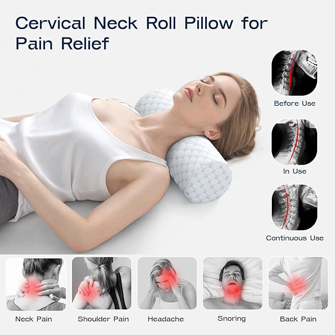 Neck Roll Pillow for Neck Pain Relief - Image 4