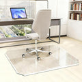 Tempered Glass Chair Mat with Patented Beveled Edge, 36”x46” 1/5" Thick Office by Unknown