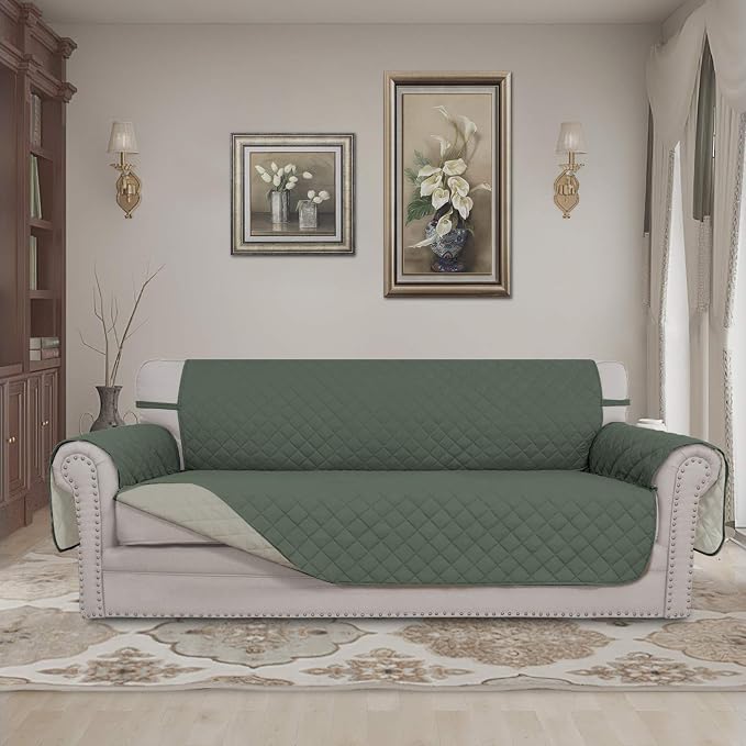 Easy-Going 4 Seater Sofa Slipcover Reversible Sofa Cover Water Resistant Couch - Image 2