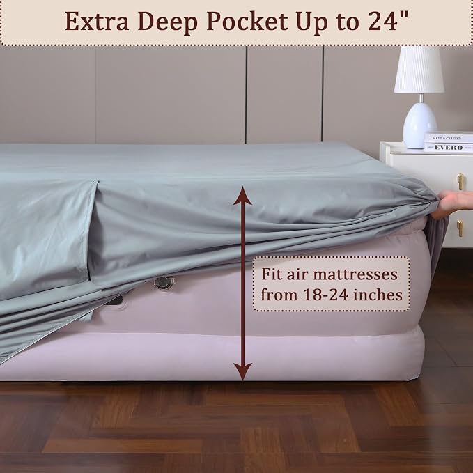 Twin Fitted Sheet for Air Mattress, - Image 4