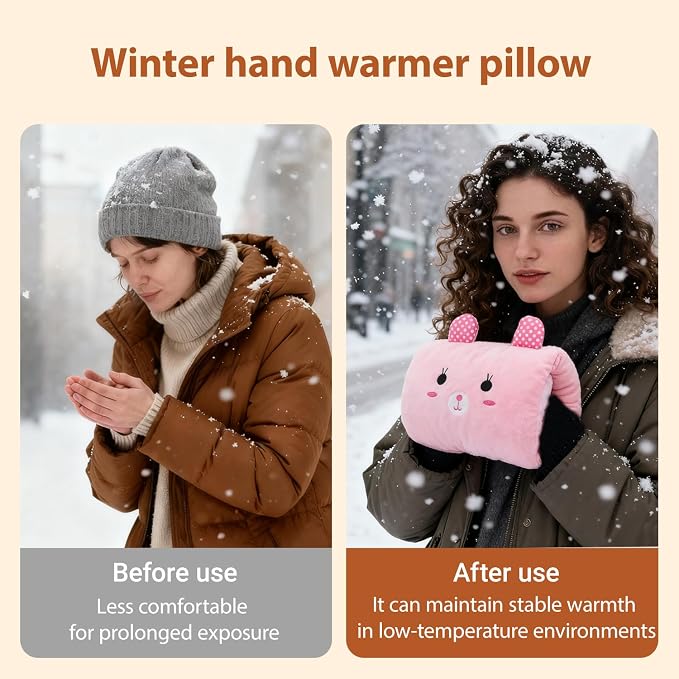 Kids Cartoon Hand Pillow, Winter Hand Warmer Rest Arm Pillow, Non-Electrical - Image 3
