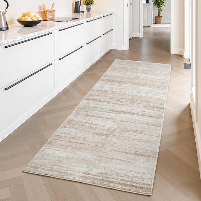 PADOOR Modern Abstract Runner Rug by PADOOR