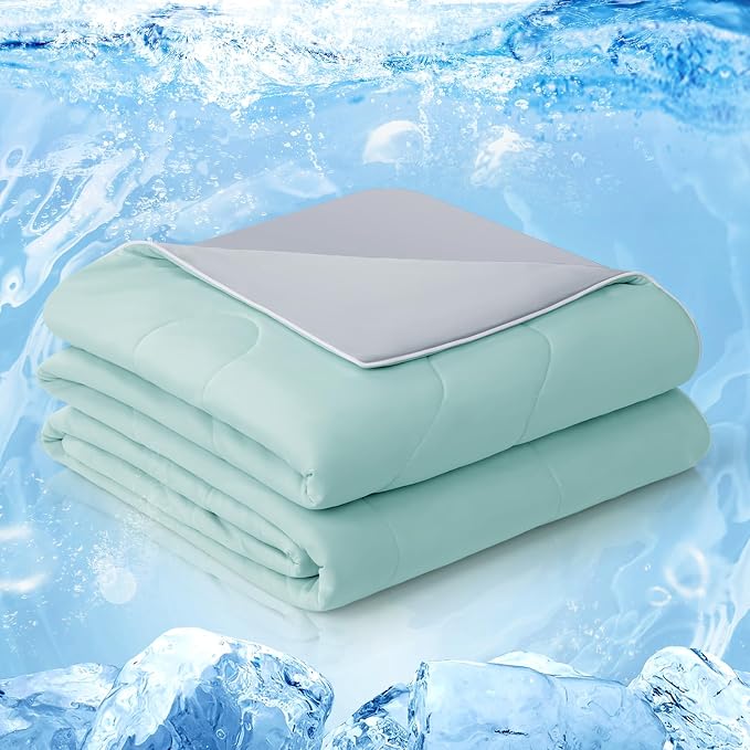 EASELAND Cooling Comforter Queen, Cold Touch Fabric Absorbs Body Heat, by EASELAND