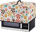 Microwave Oven Dust Cover, Dog Paw Polyester Dust Cover by Unknown