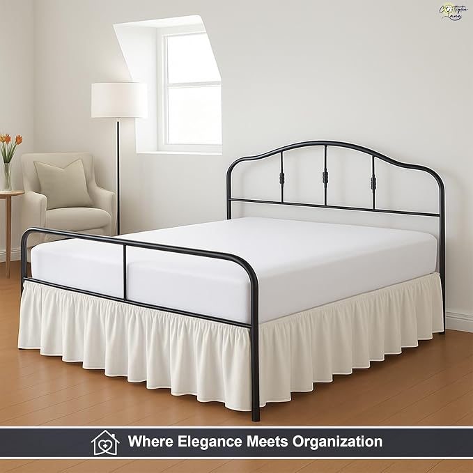 Cottington Lane Ruffled Bed Skirt Twin Size - Image 8