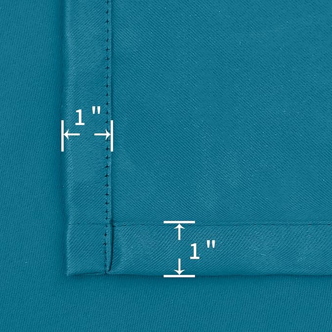 BGment Peacockblue Blackout Curtains 45 Inches Long - Image 7