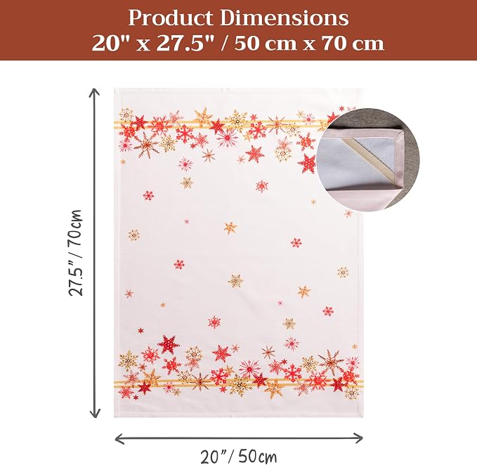 Maison d' Hermine Kitchen Towels Set of 3 100% Cotton 20" x 27.5" Reusable - Image 7