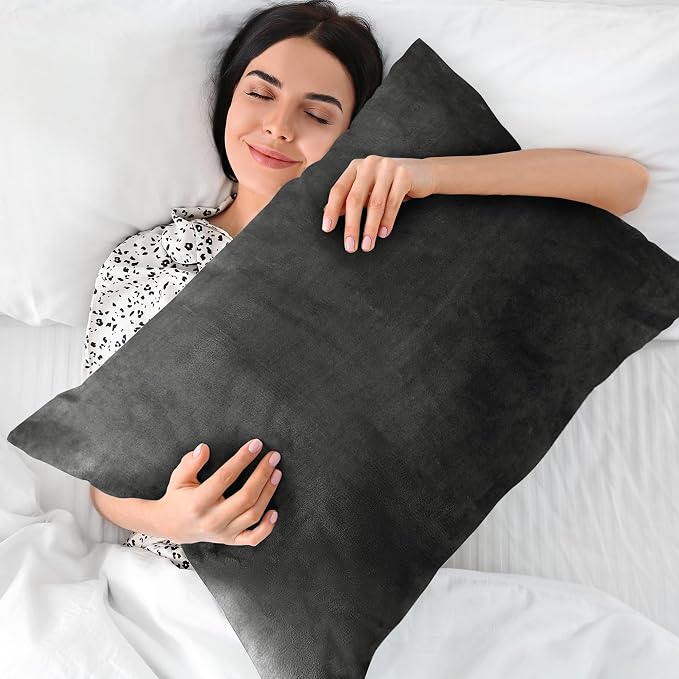 BEDELITE Flannel Pillow Cases Queen Size Set of 2, Super Soft Fleece Pillowcases - Image 5