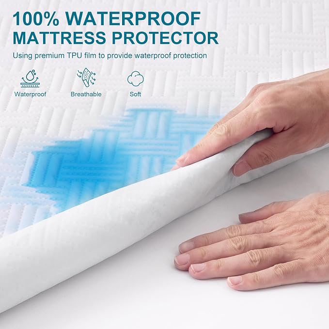 Waterproof Mattress Protector Queen Size - Image 2