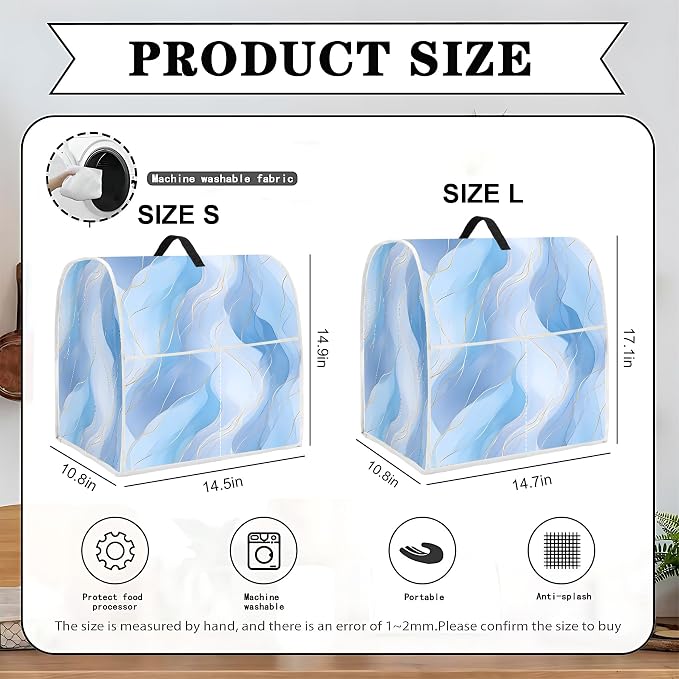 Mixer Dust Cover for 6-8 Qt Stand Mixer, Cloth Cover - Image 2