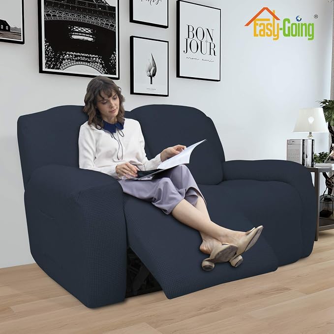 Easy-Going 6 Pieces Recliner Loveseat Stretch Sofa Slipcover Sofa Cover - Image 2