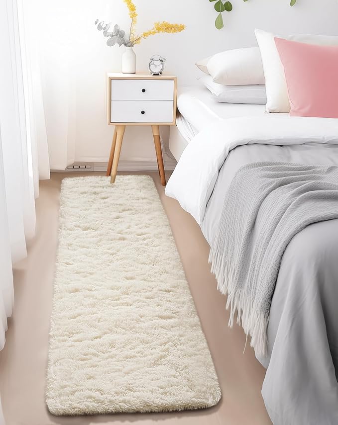 Ophanie Runner Rug for Hallway, 2x6 Upgrade Non-Slip Fluffy Soft Bedside Rugs - Image 2