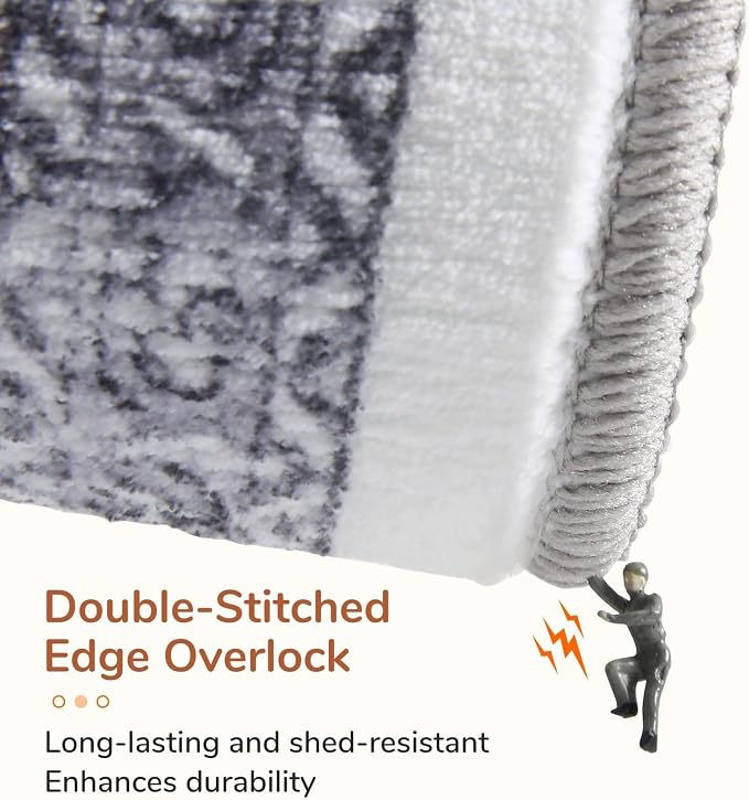OPPODREAM Thin 6x9 Area Rugs, Washable Rug 6x9 - Image 4