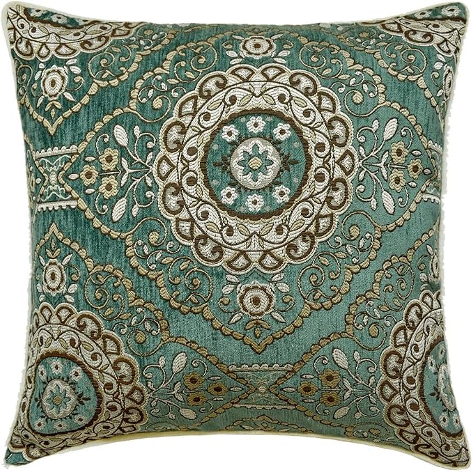 The HomeCentric King/Queen/Twin Teal Decorative Queen 74"x18" Bed Runner - Image 5